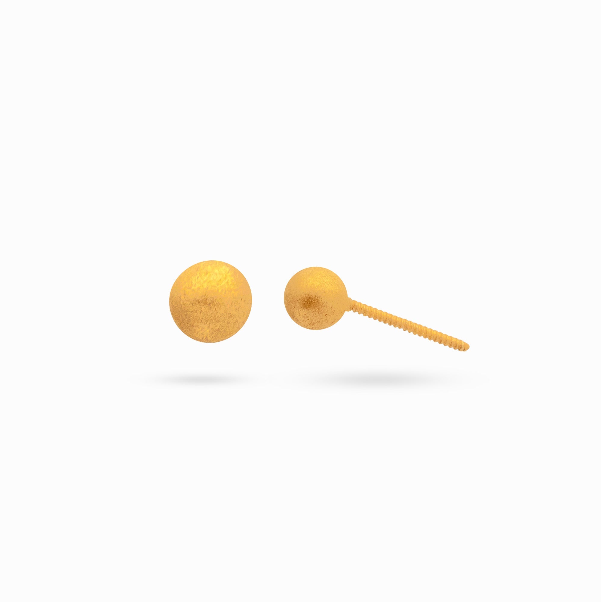 Gold Round Studs