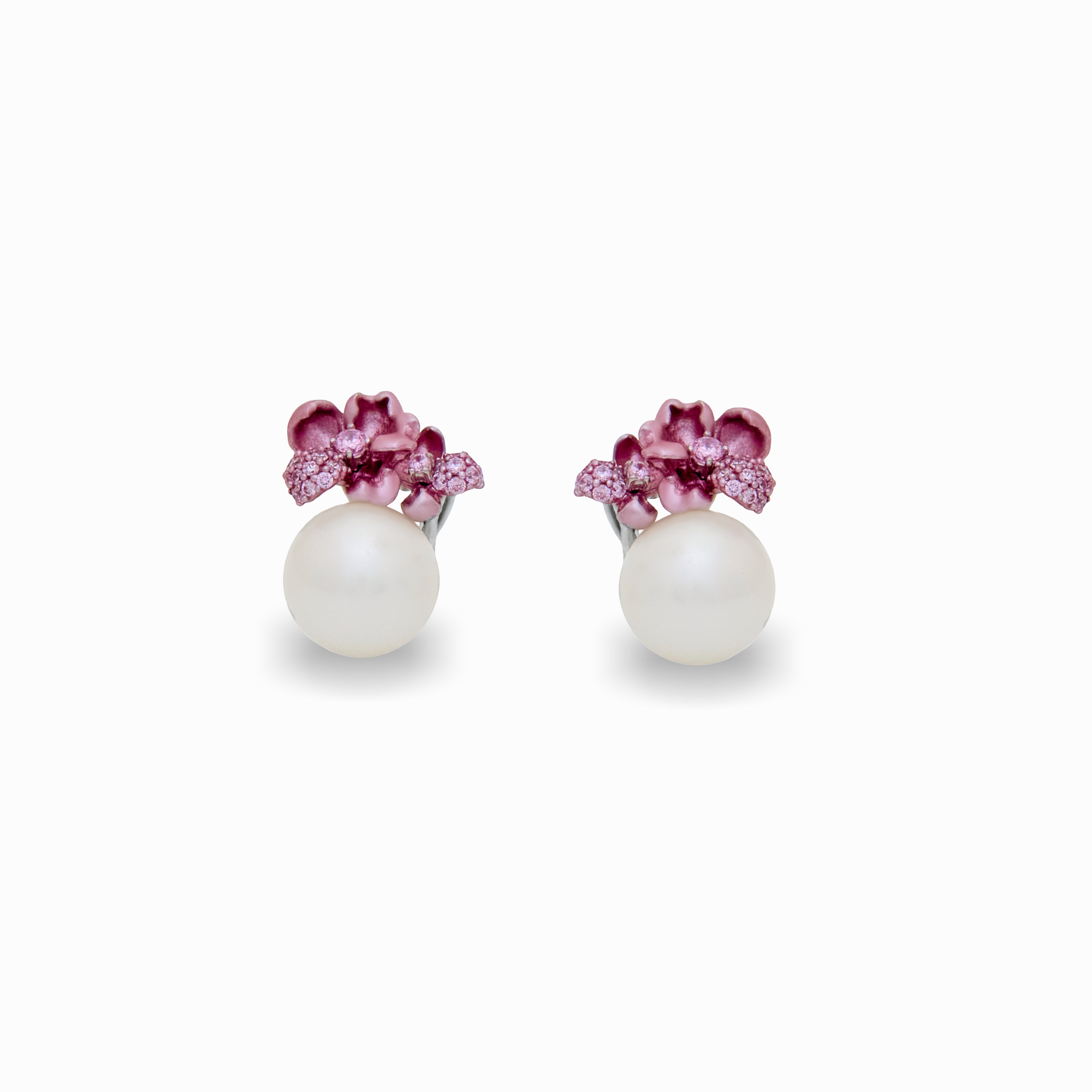 Blush Cluster Pearl Earrings