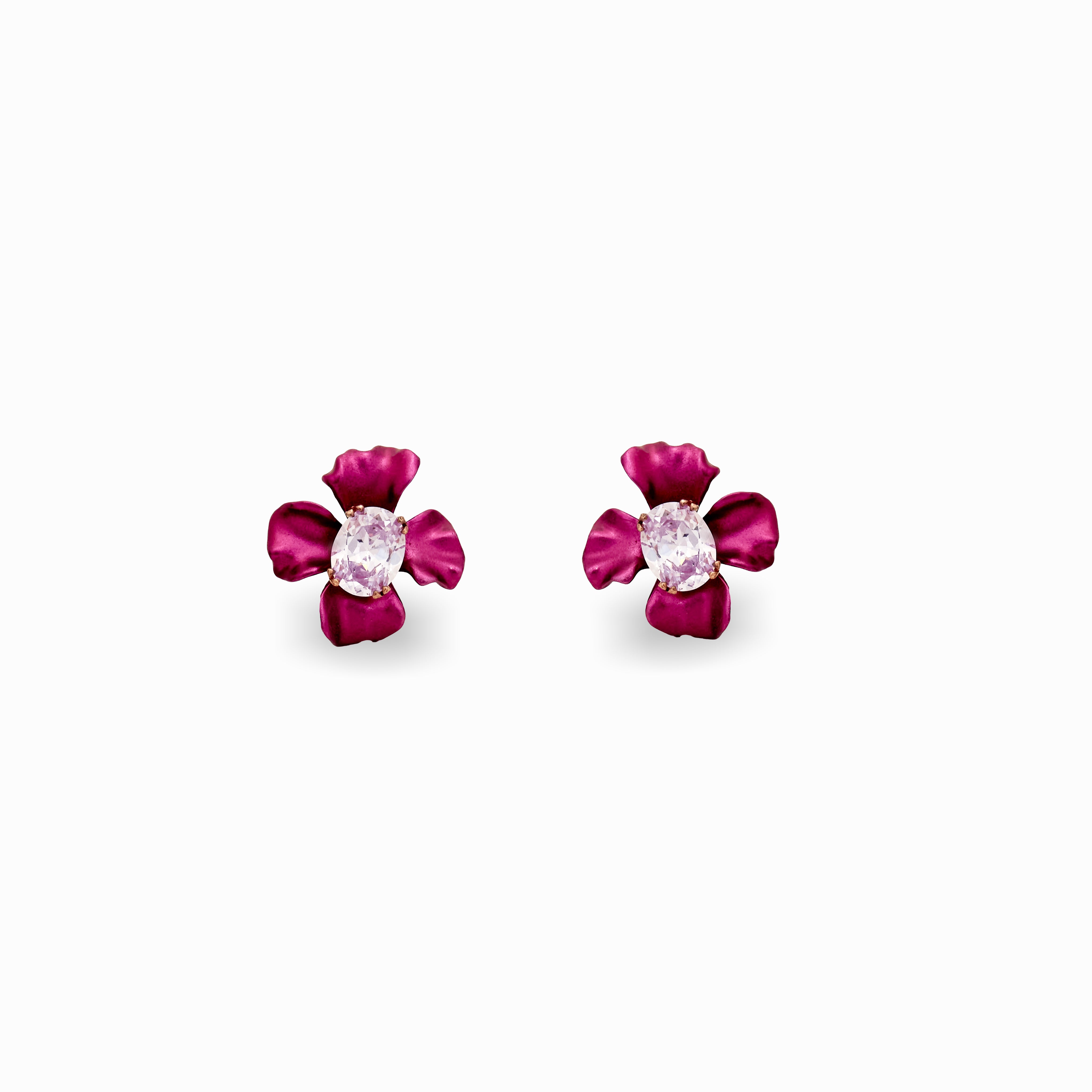 Berry Petal Earrings