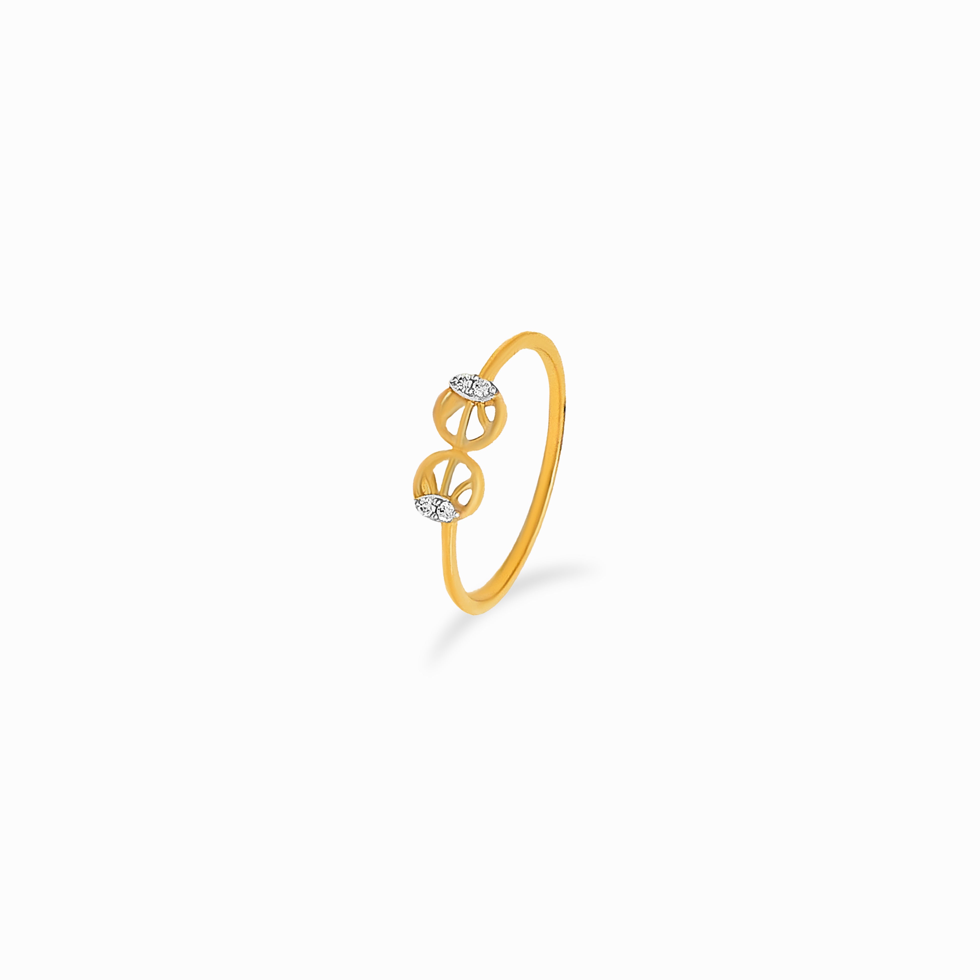 Twin Circle Diamond Ring