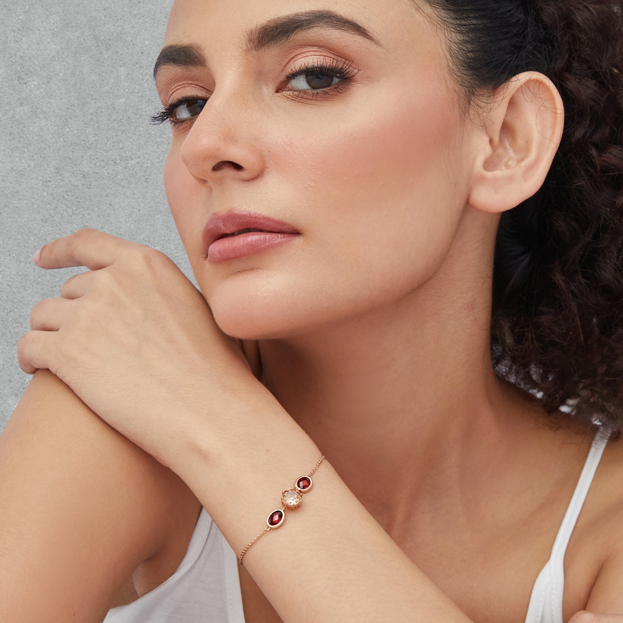 Crimson Halo Bracelet