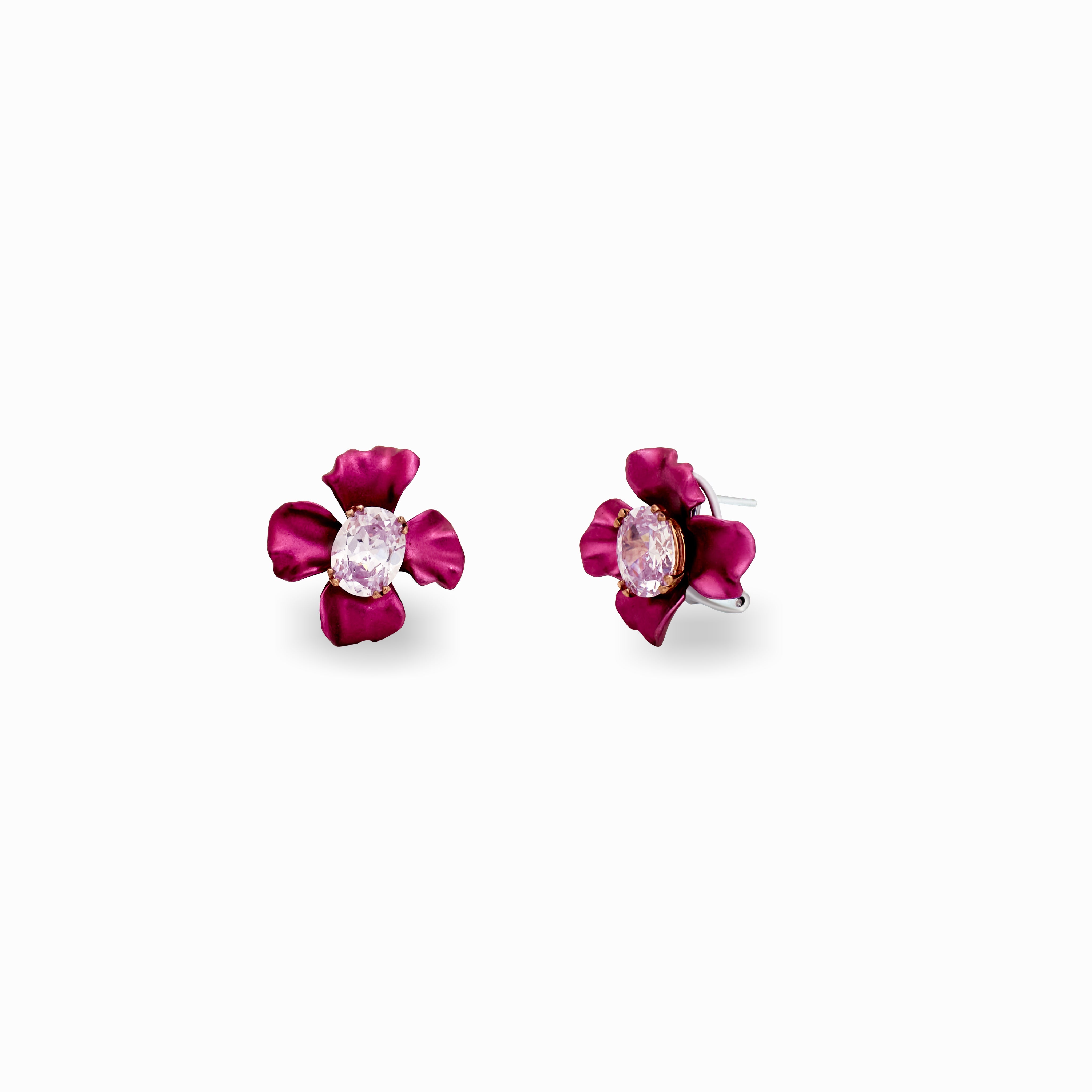 Berry Petal Earrings