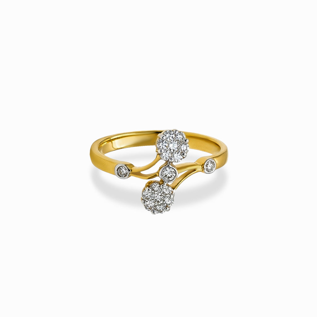 Floral Vine Diamond Ring