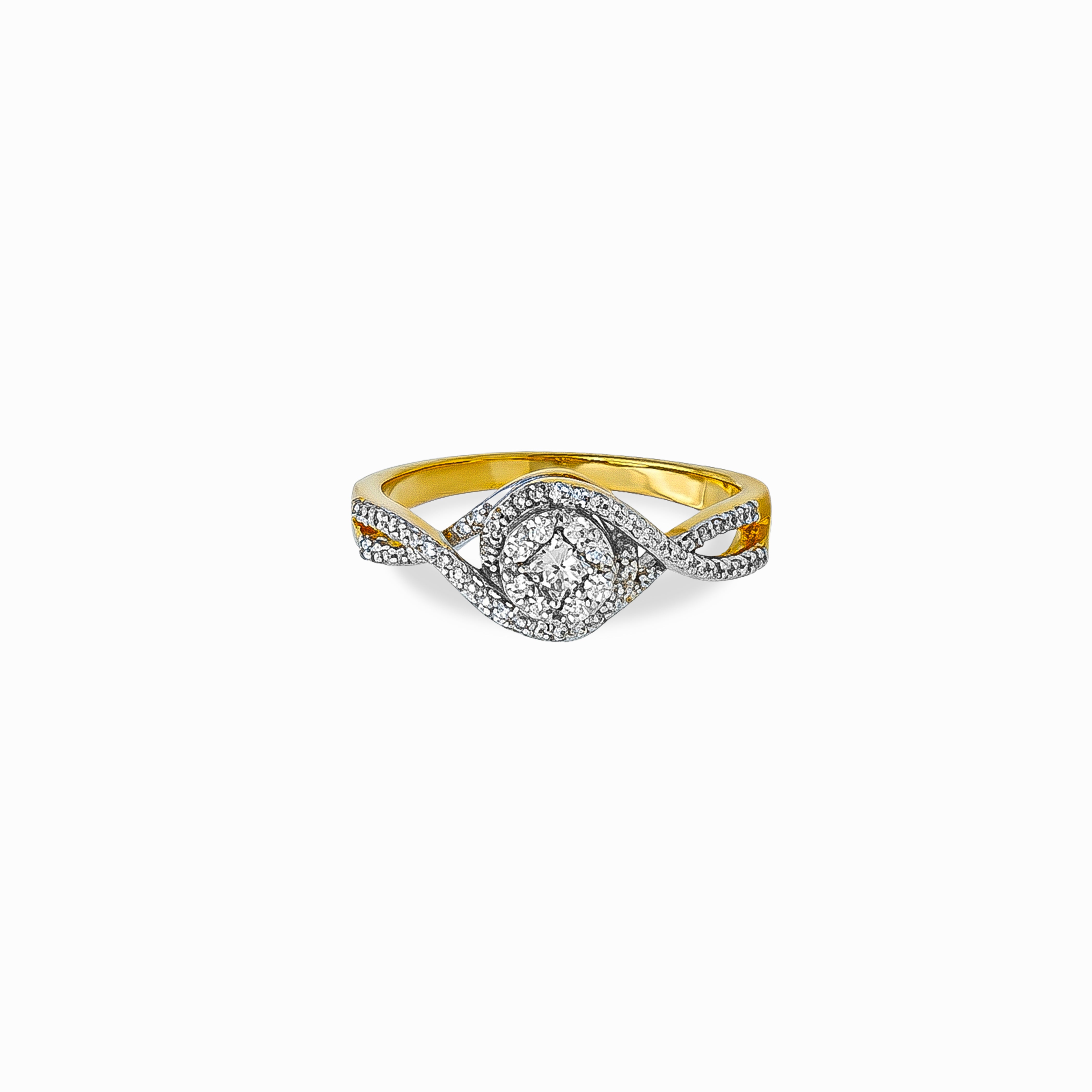 Swirl Diamond Ring