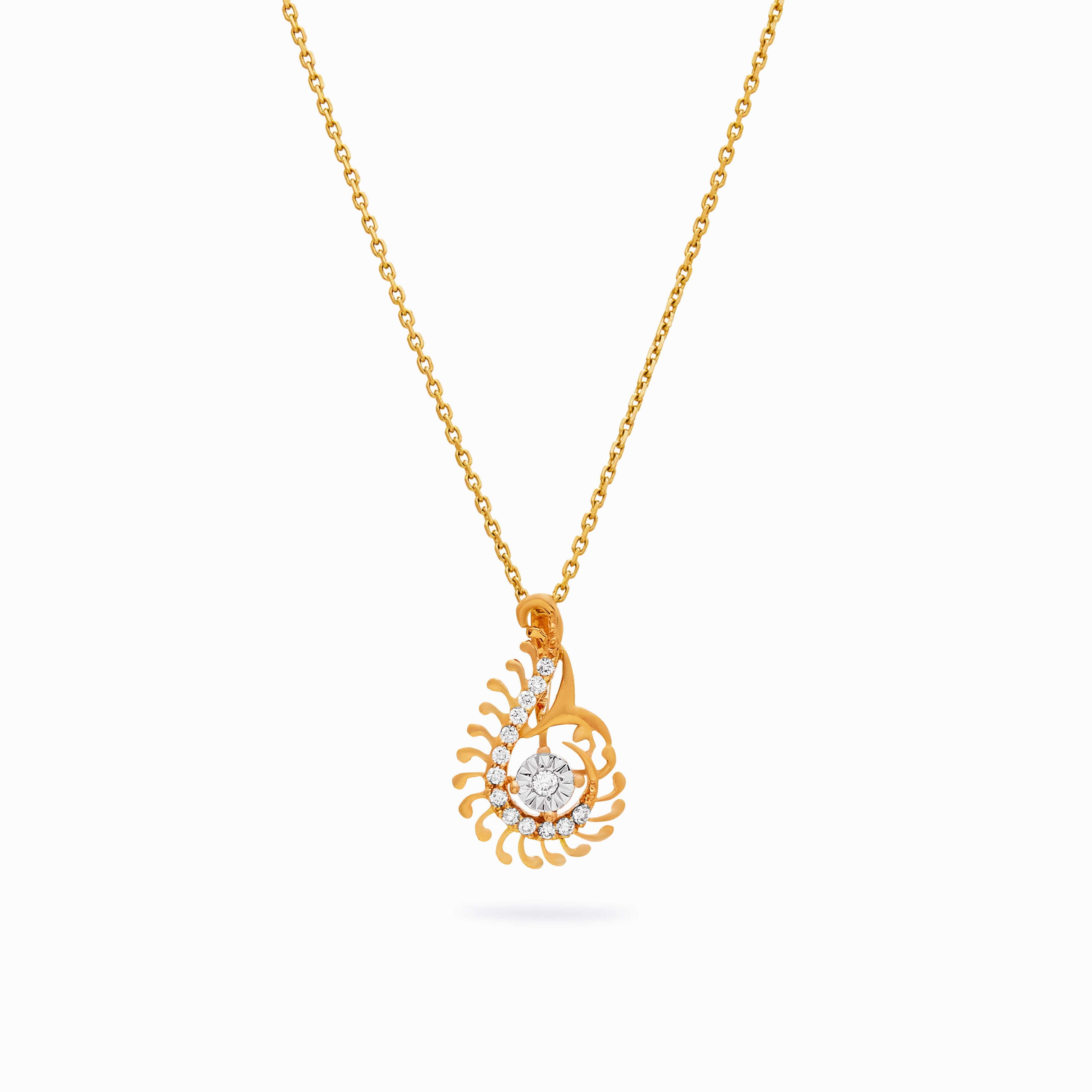 Peacock Curve Necklace