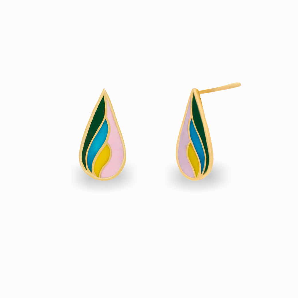 Lira Enamel Studs