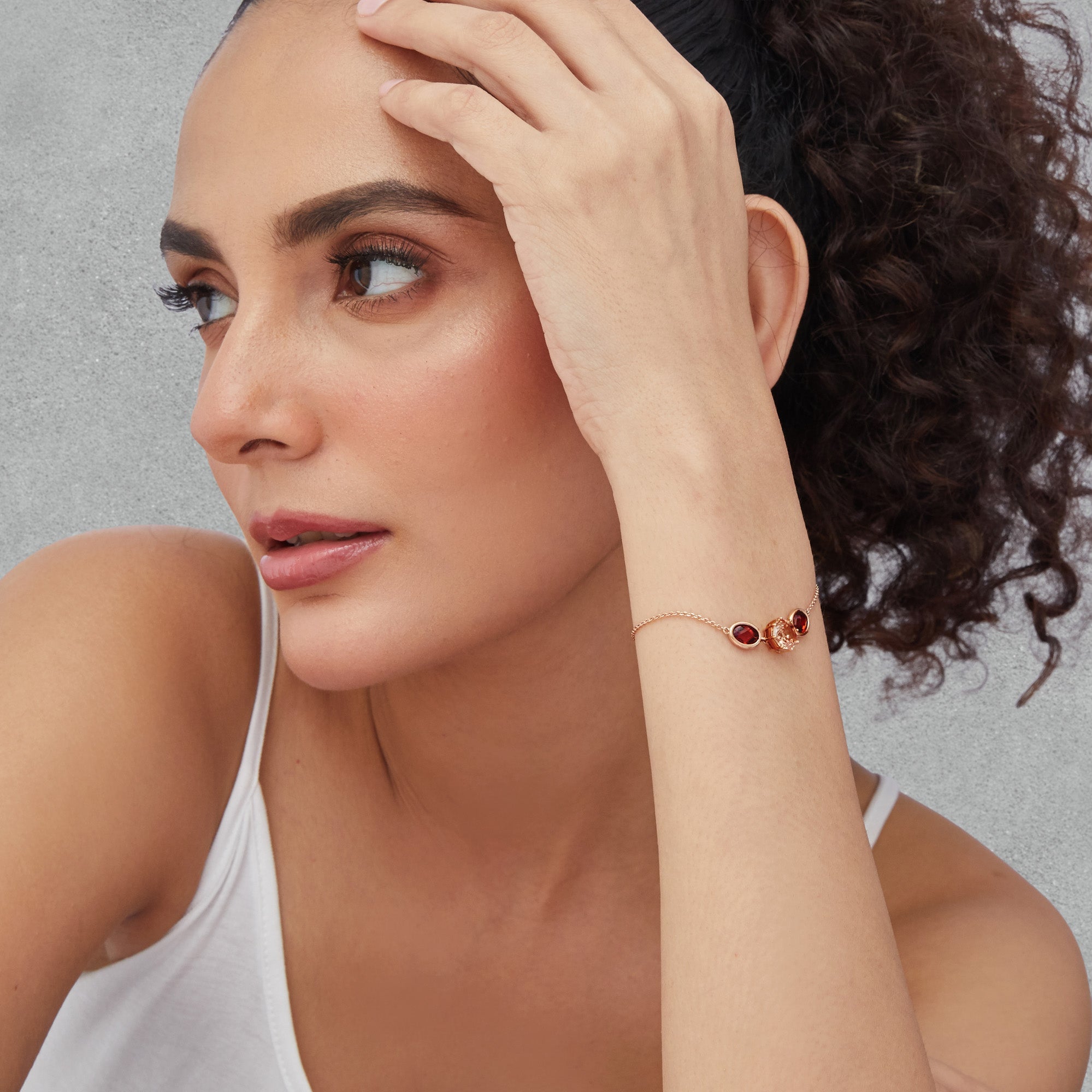 Crimson Halo Bracelet