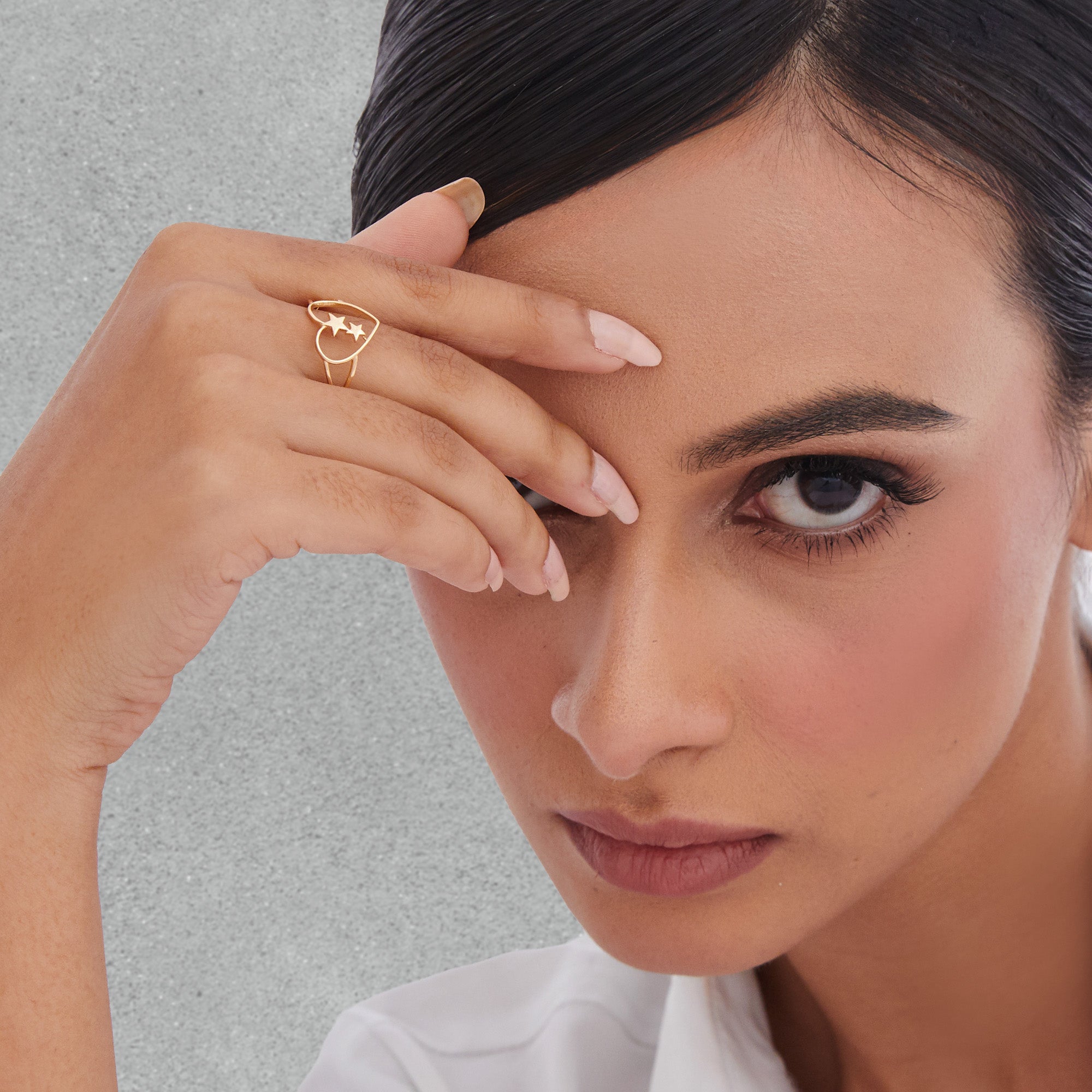 Starbound Heart Ring