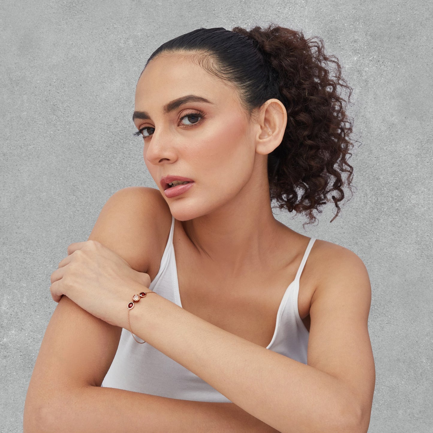 Crimson Halo Bracelet