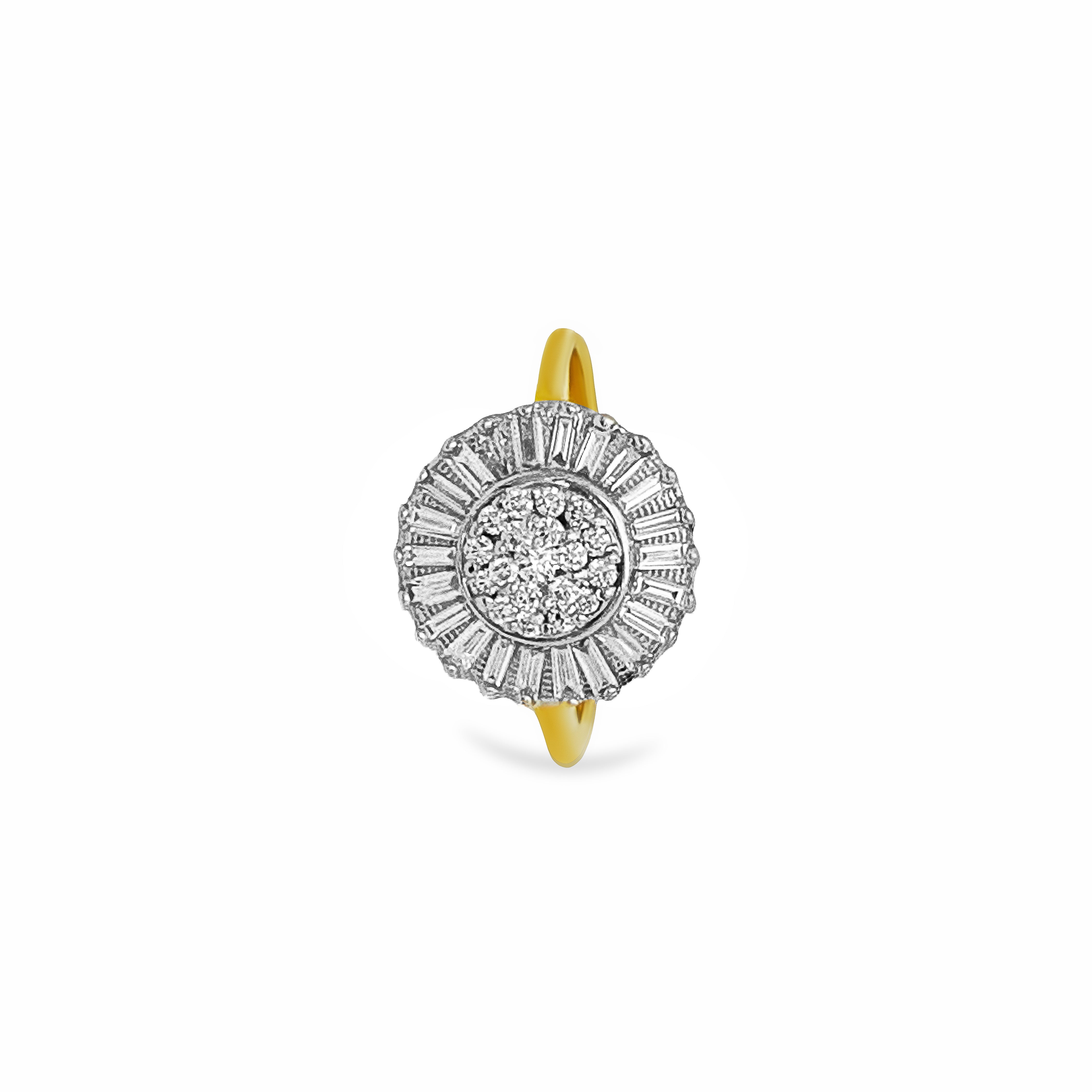 Sunburst Diamond Ring