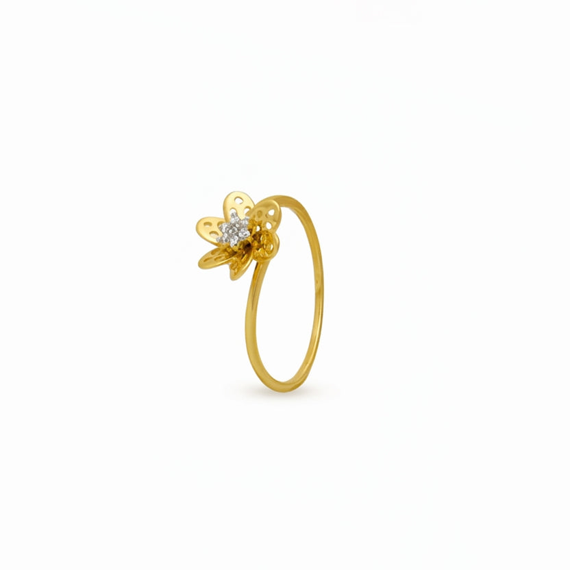 Petal Kiss Diamond Ring