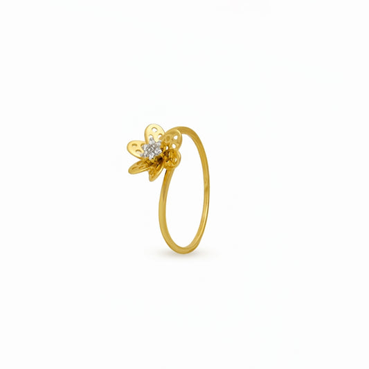 Petal Kiss Diamond Ring