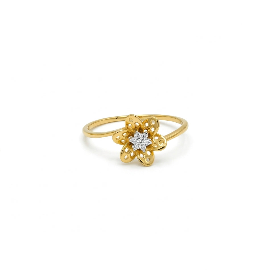 Petal Kiss Diamond Ring