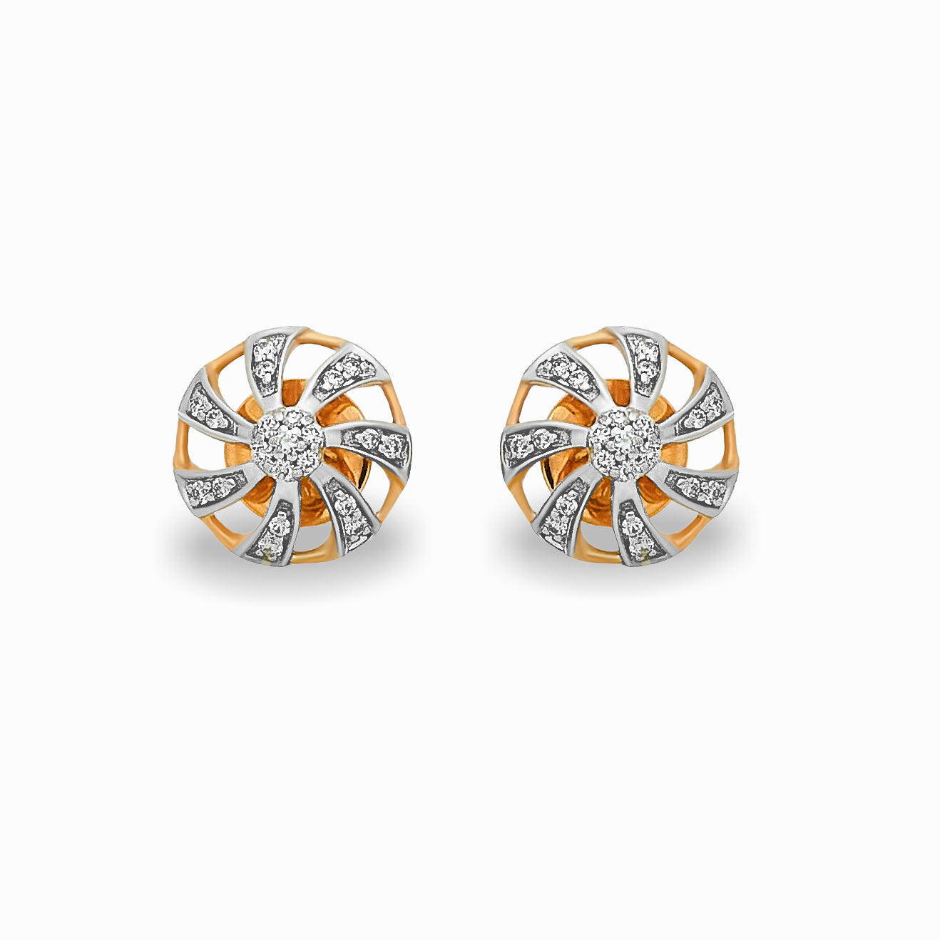 Sunburst Diamond Studs