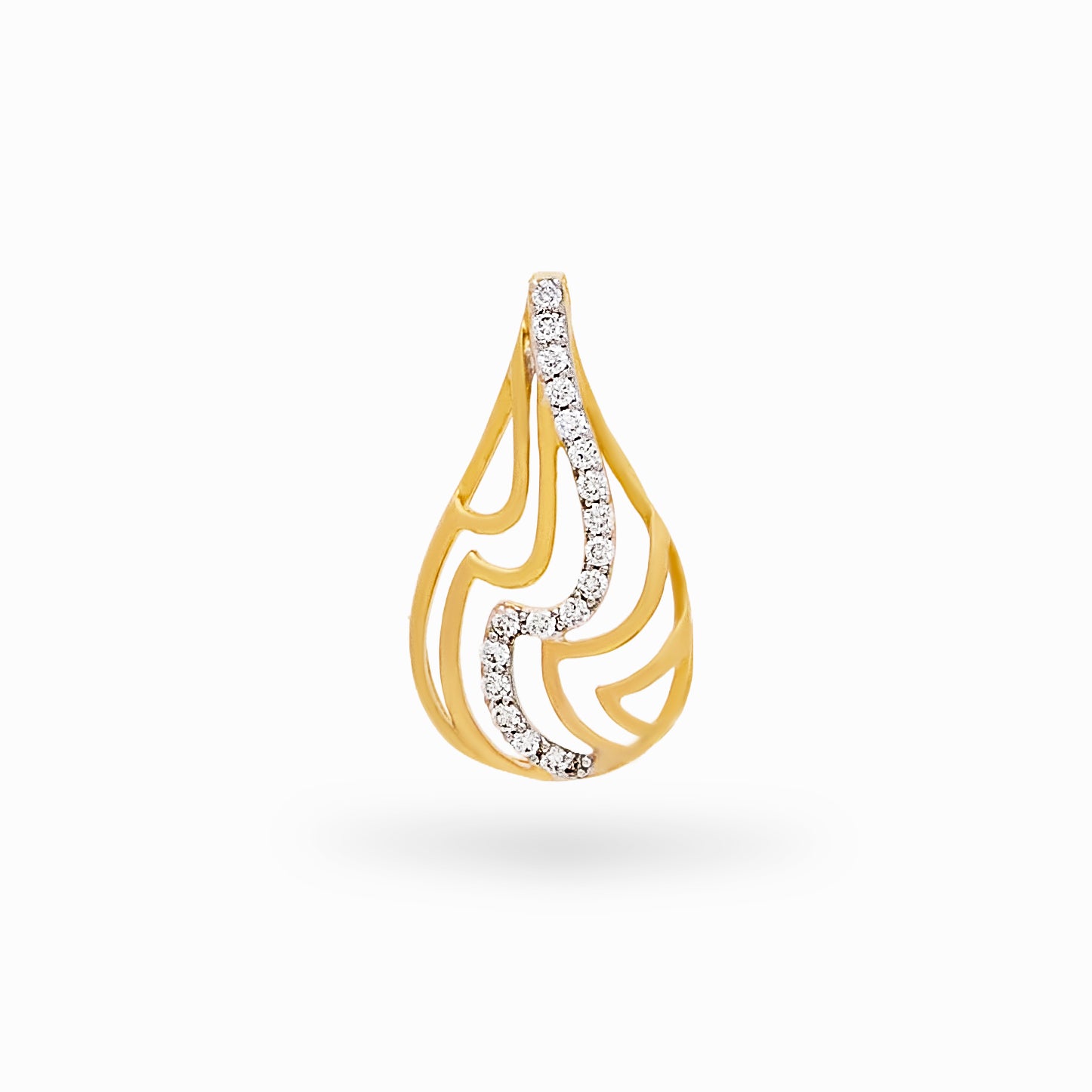 Curve Drop Diamond Necklace