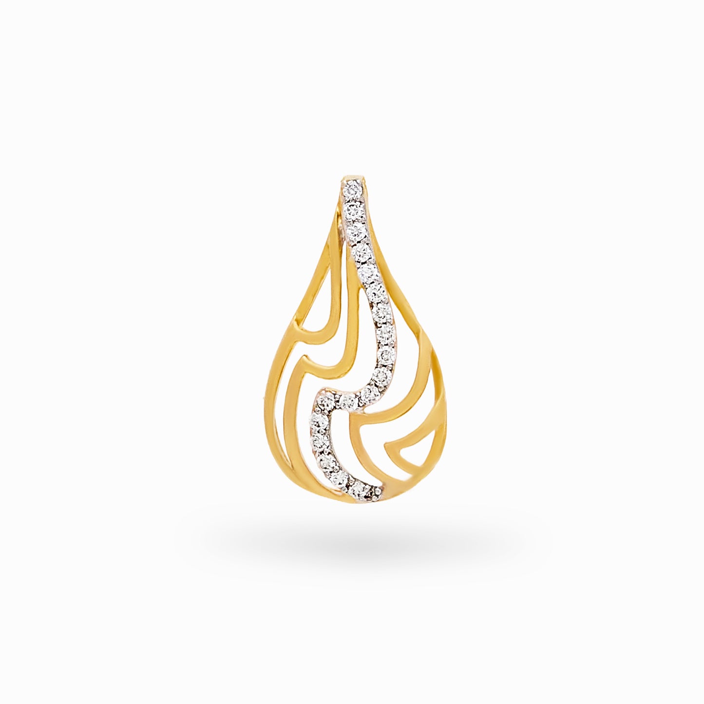 Curve Drop Diamond Necklace