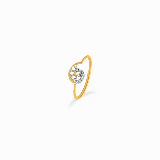 Mini Halo Diamond Ring