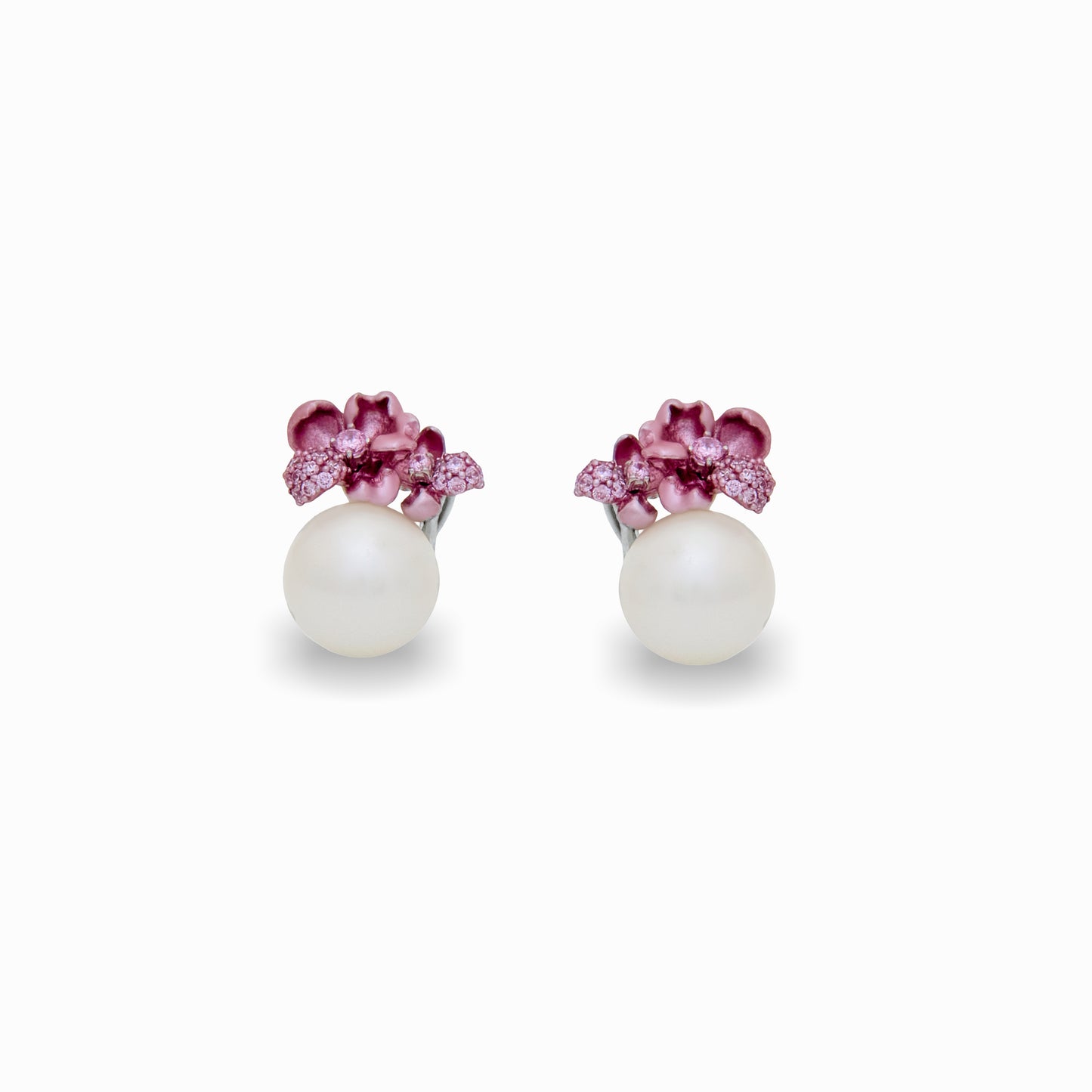 Blush Cluster Pearl Earrings