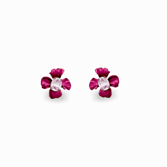 Berry Petal Earrings