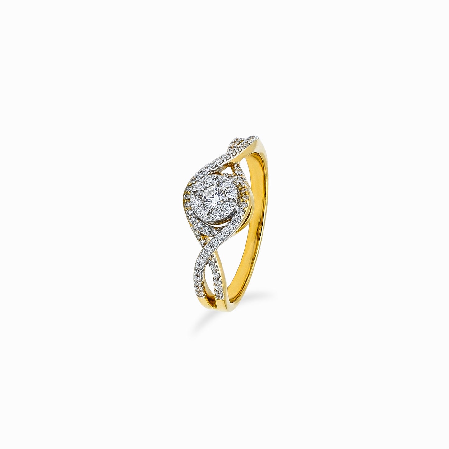 Swirl Diamond Ring