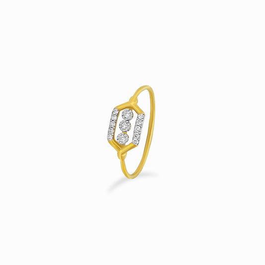 Modern Trio Diamond Ring