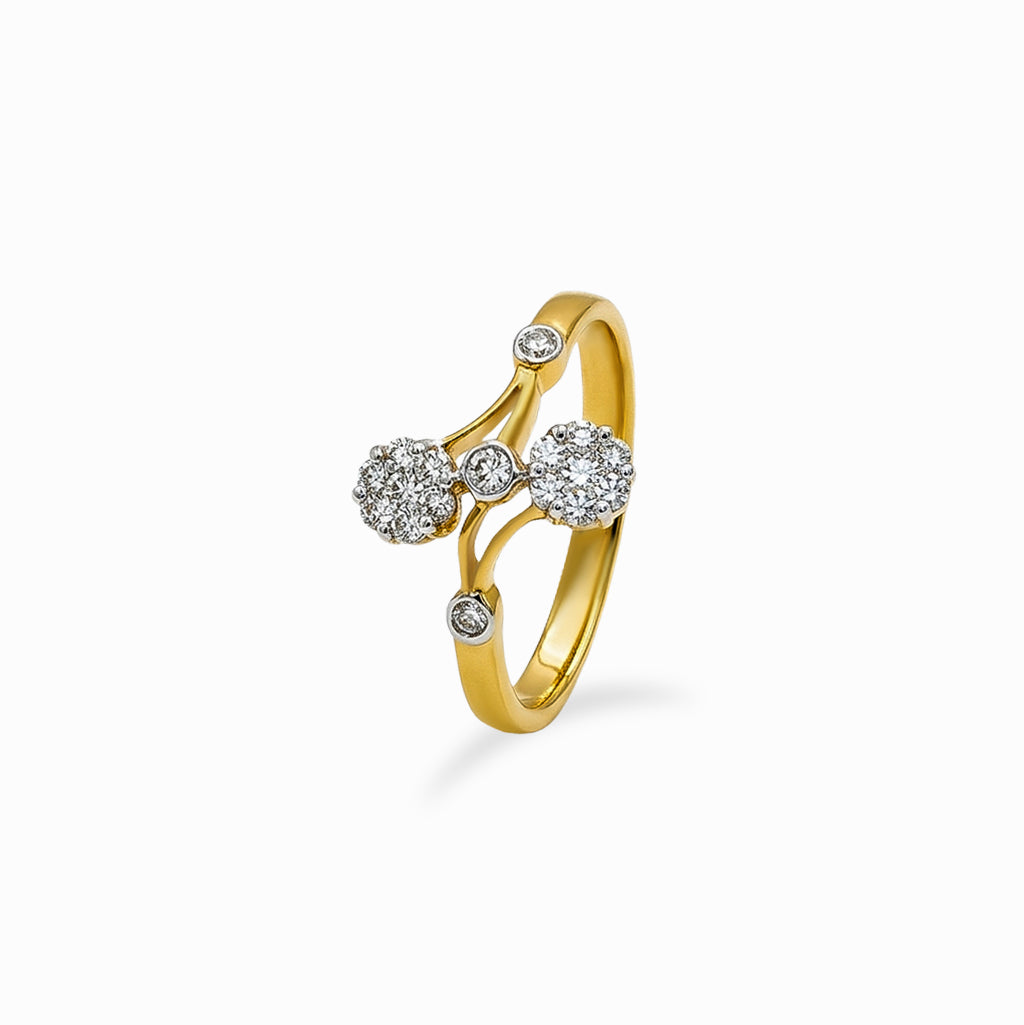 Floral Vine Diamond Ring