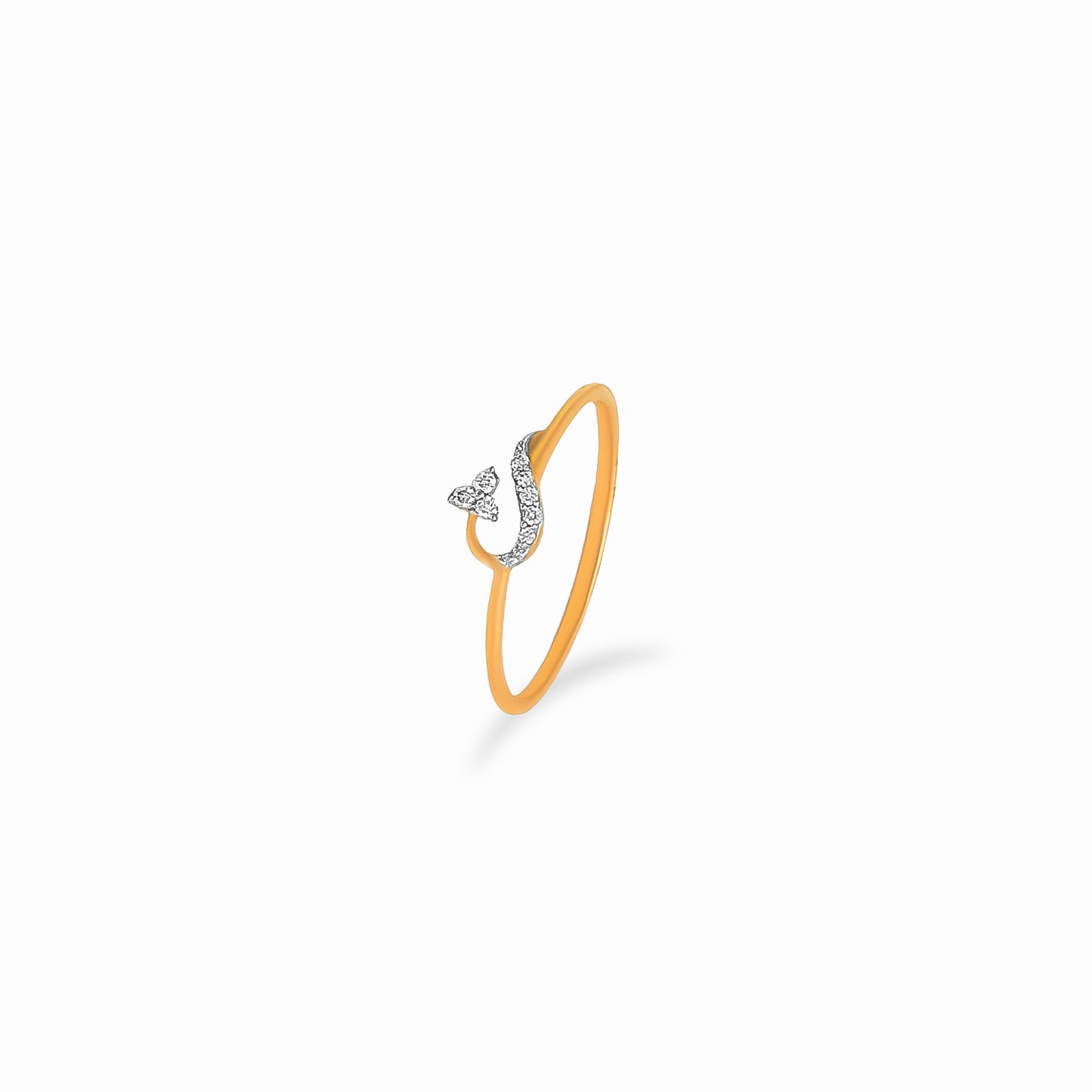 Open Wave Diamond Ring