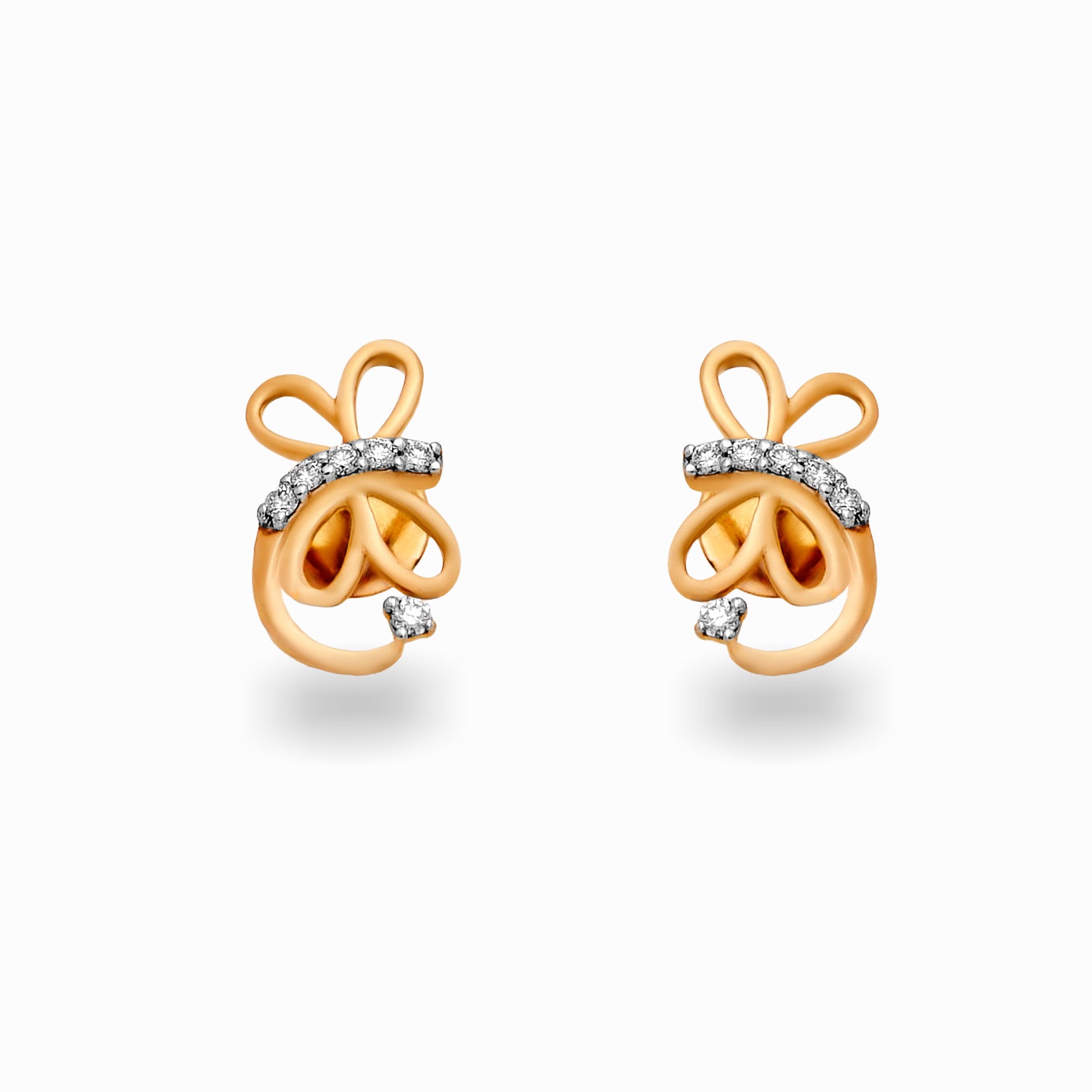 Knot Loop Diamond Stud