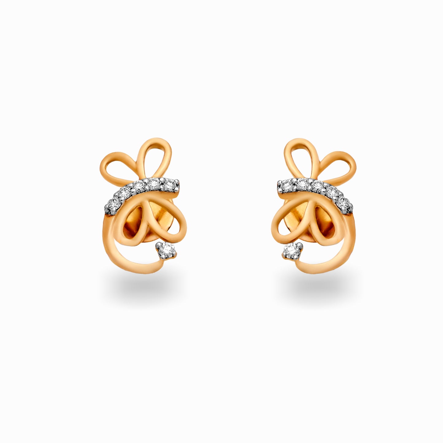 Knot Loop Diamond Stud