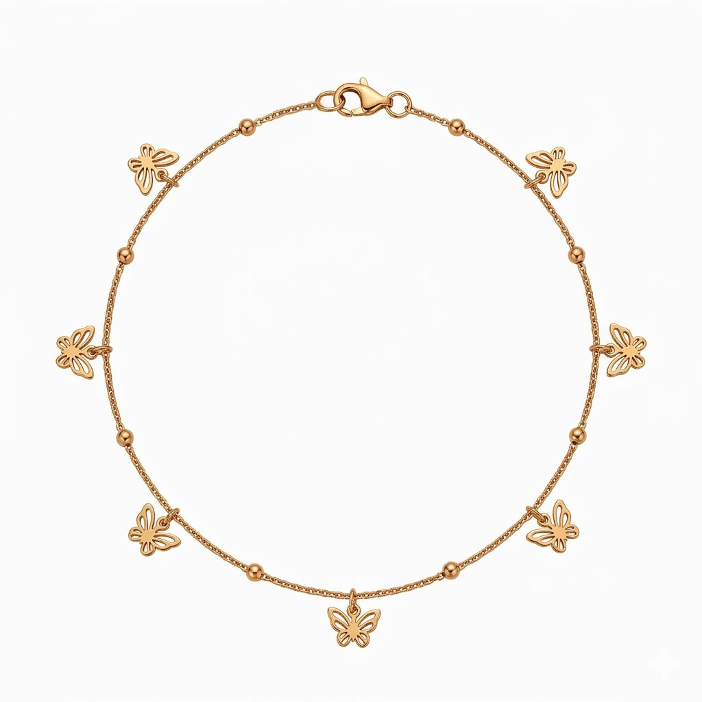 Butterfly Charm Anklet