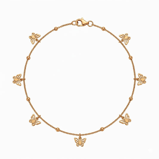 Butterfly Charm Anklet