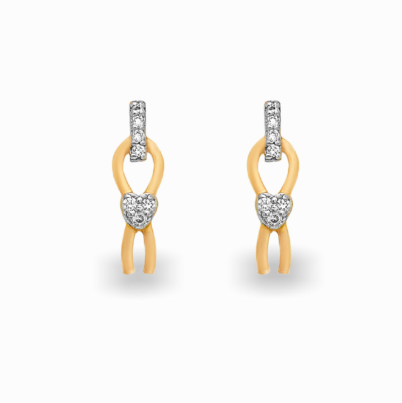 Luma Diamond Drop Studs