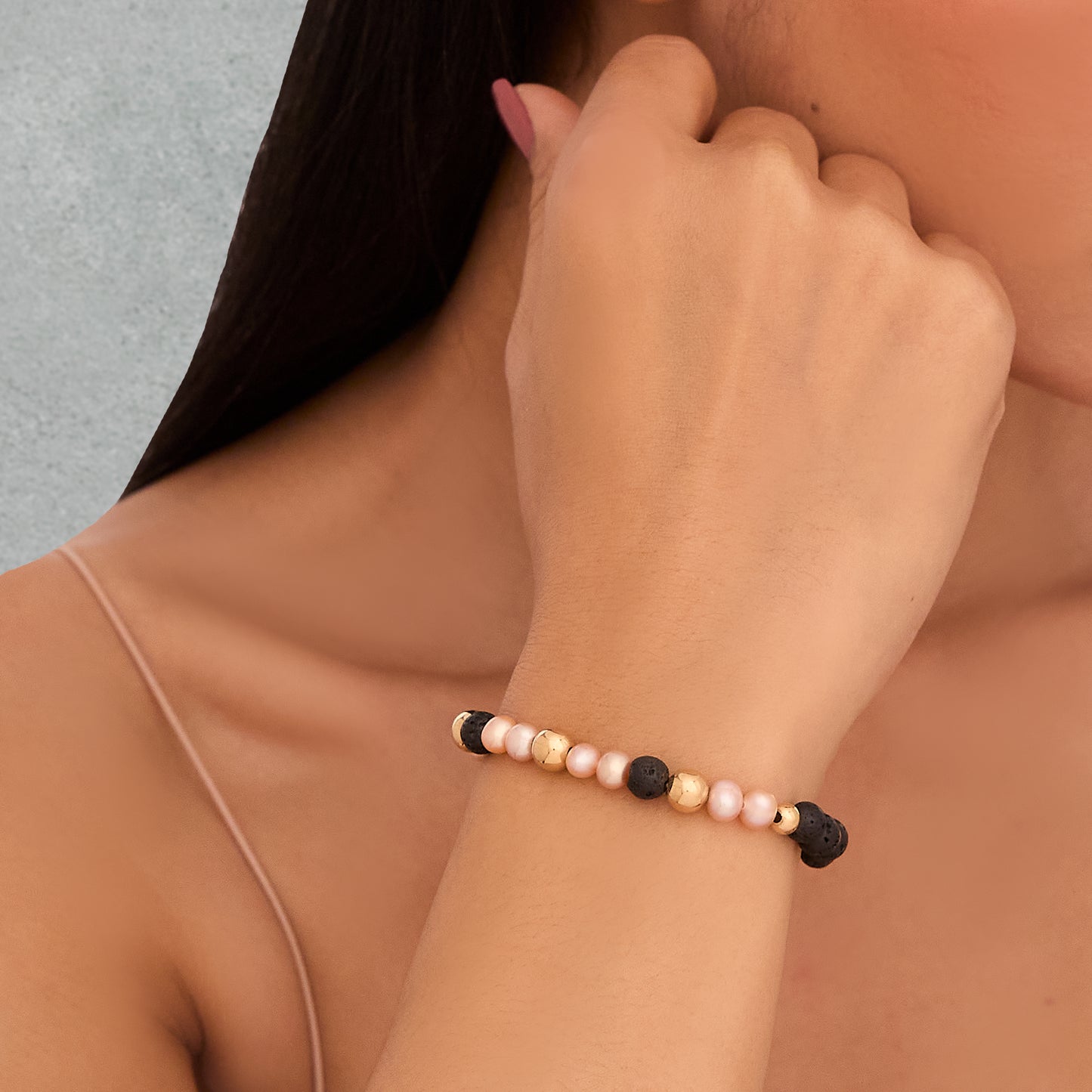Midnight Glow Bead Bracelet