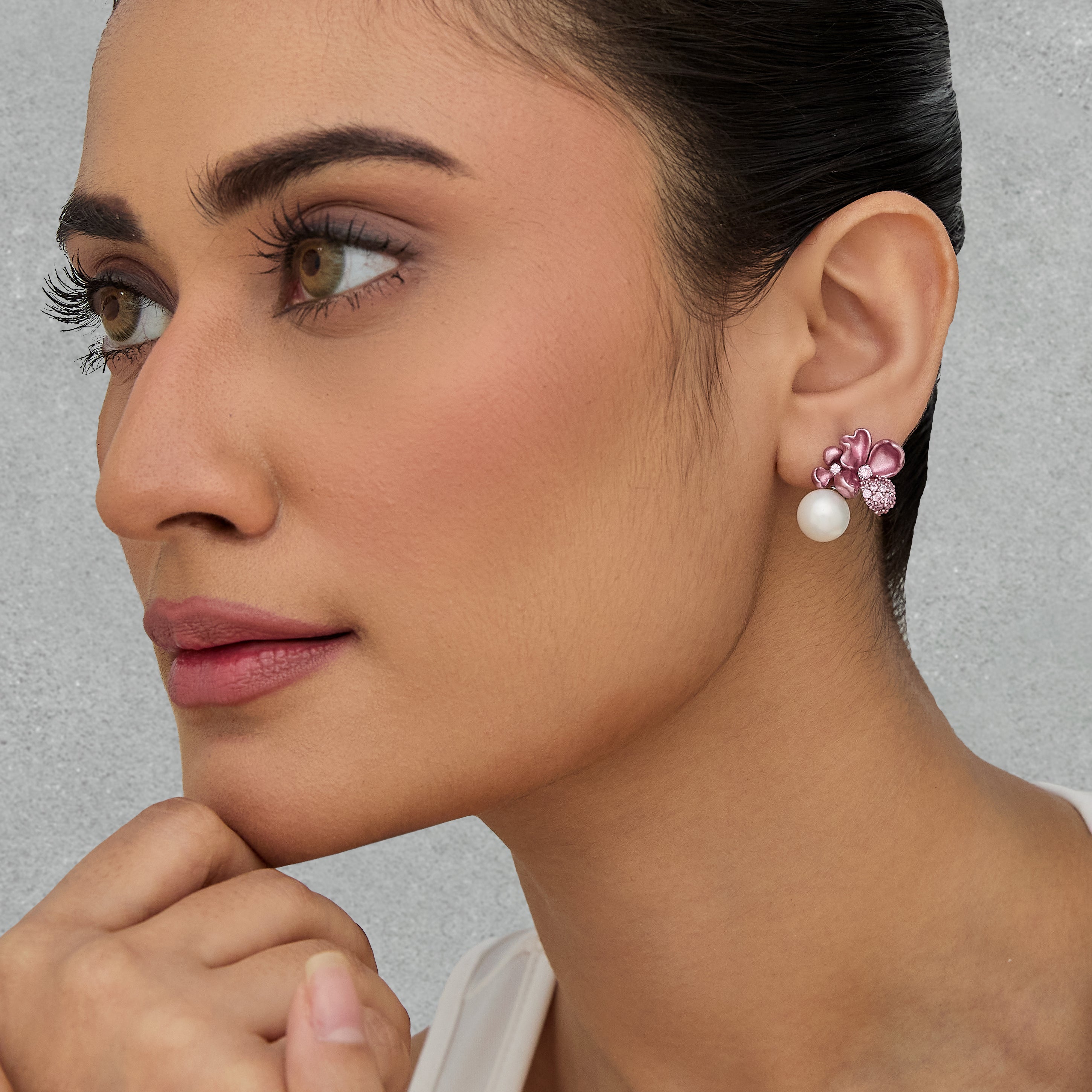Blush Bloom Pearl Earrings