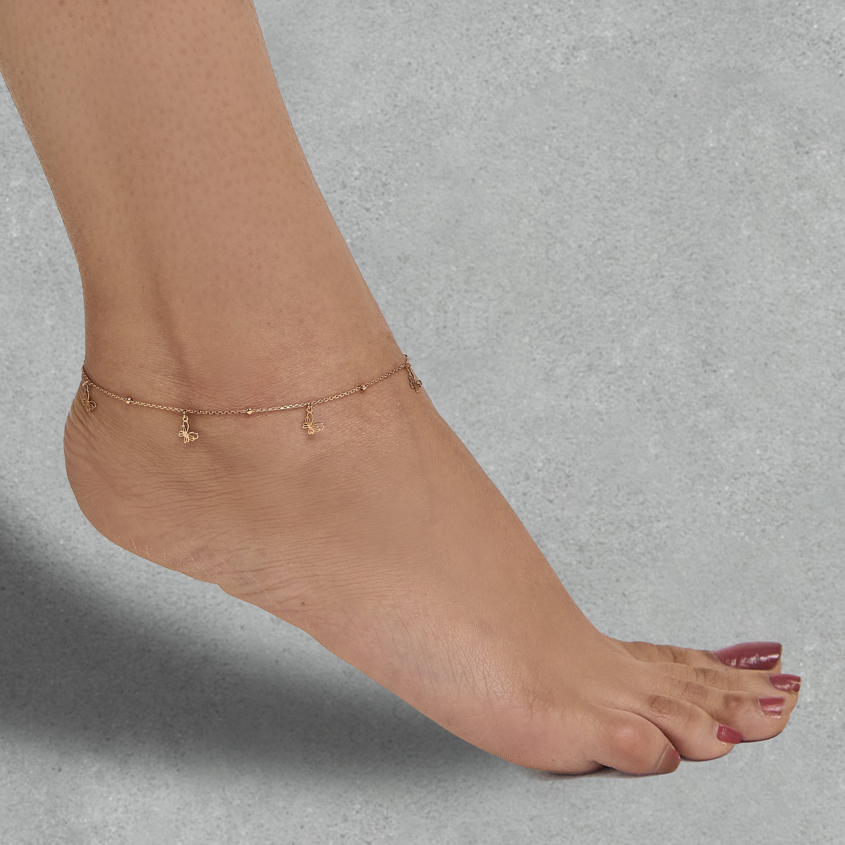 Butterfly Charm Anklet