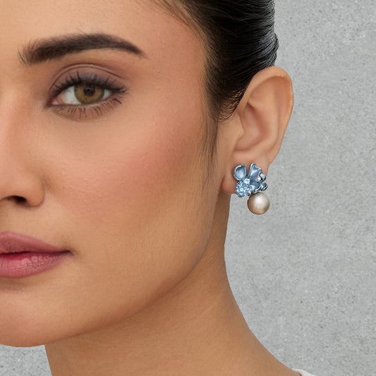 Pearl Blossom Earrings