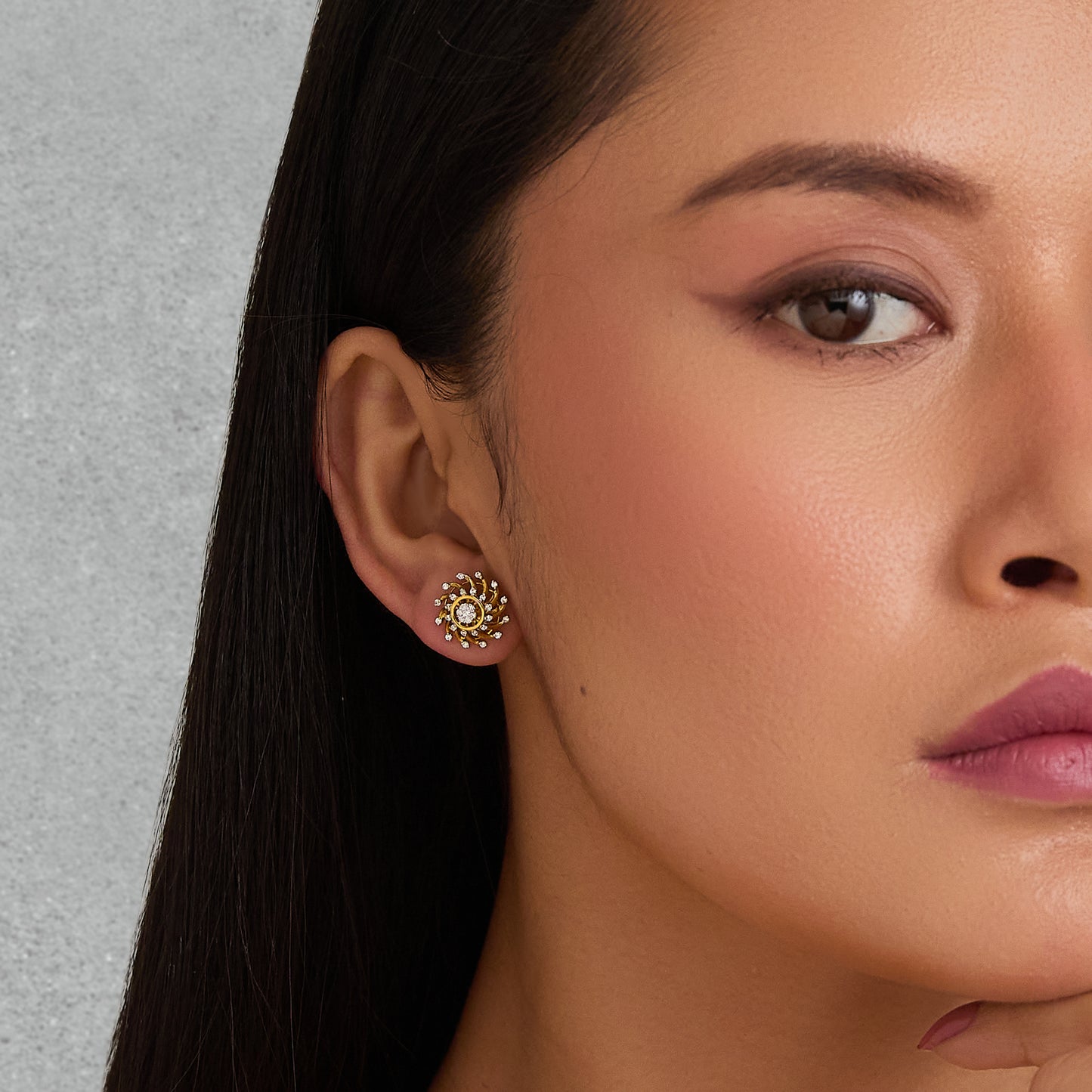 Spiral Diamond Earrings