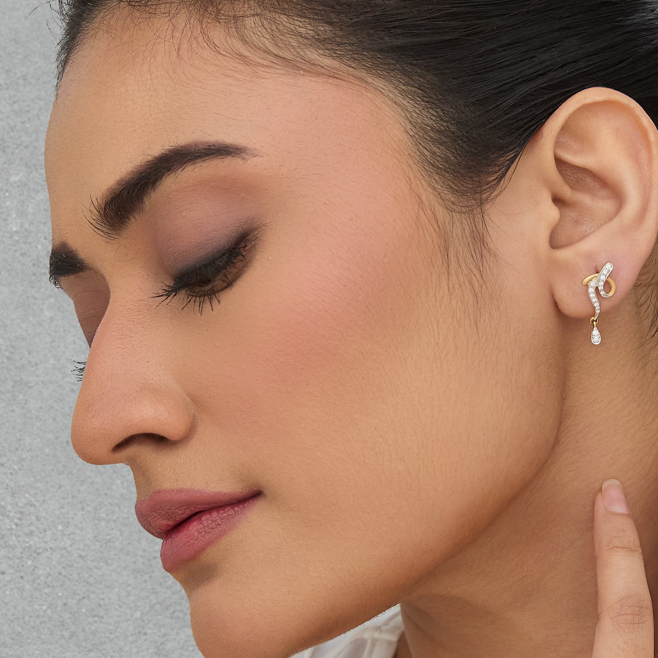Lira Diamond Drop Earrings