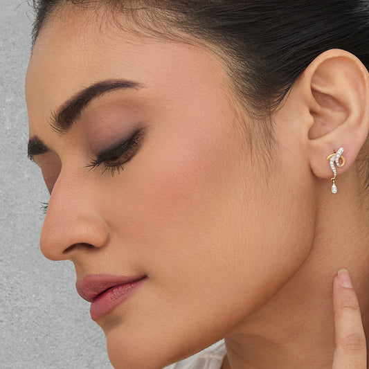 Lira Diamond Drop Earrings