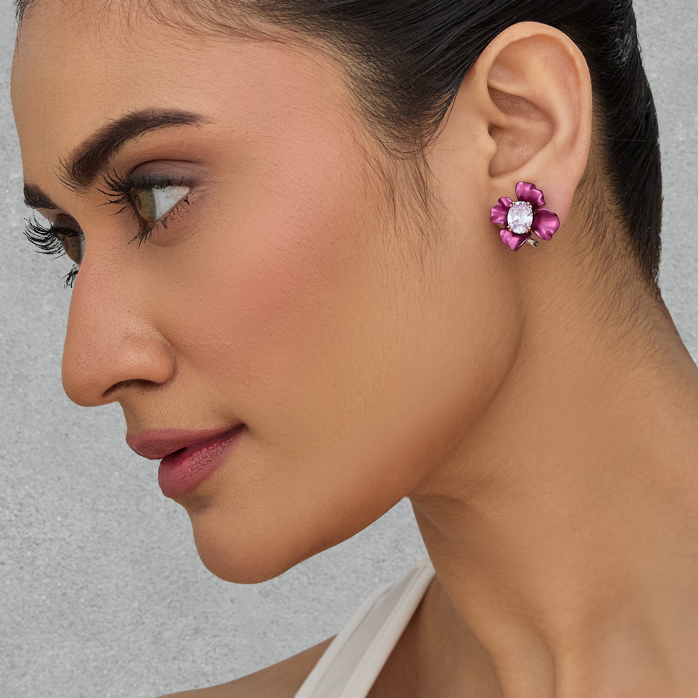 Berry Petal Earrings