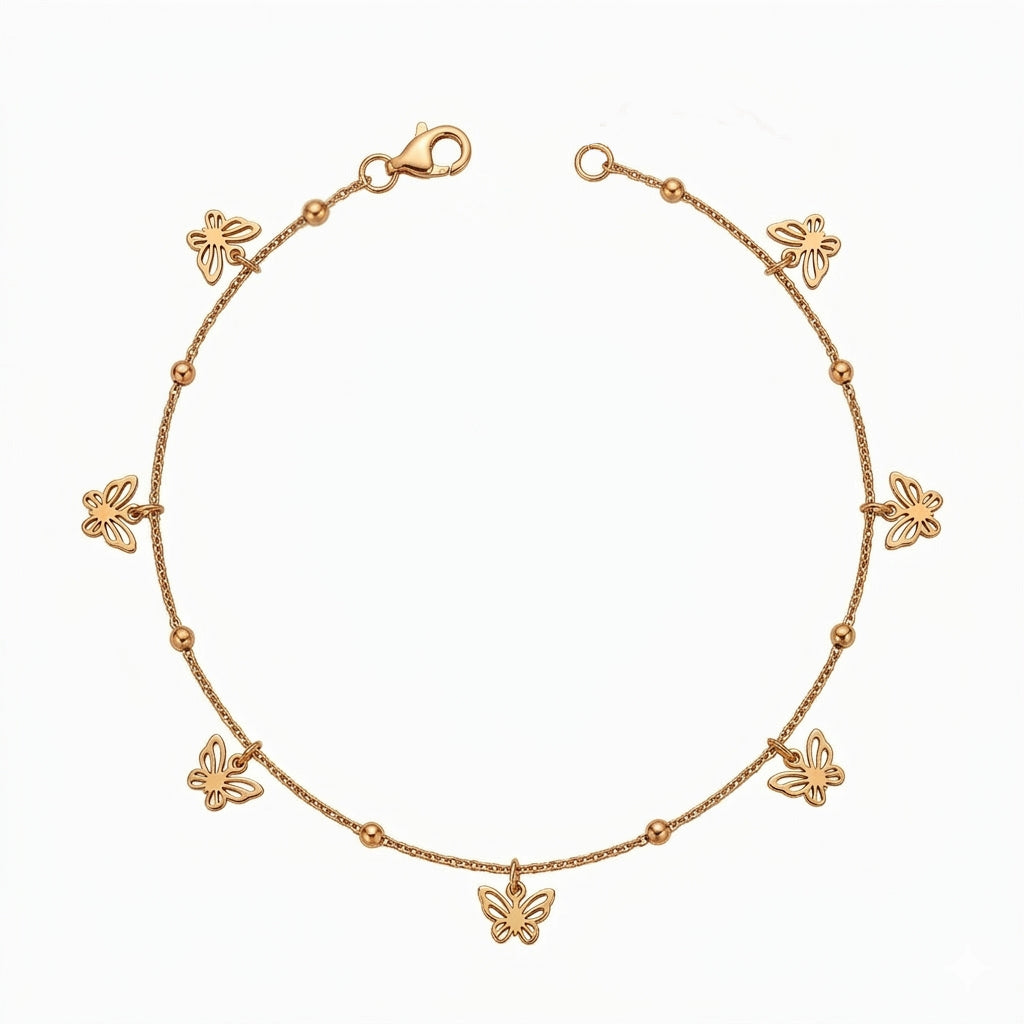 Butterfly Charm Anklet