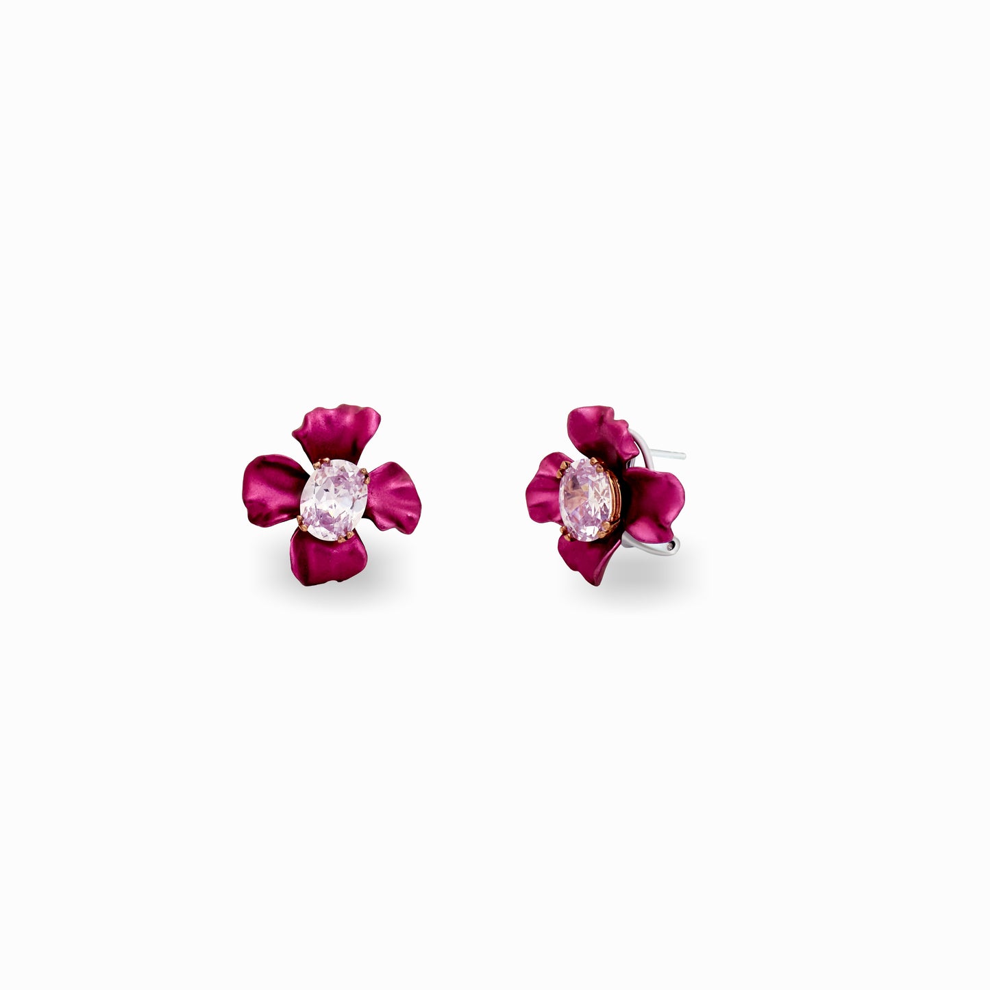 Berry Petal Earrings