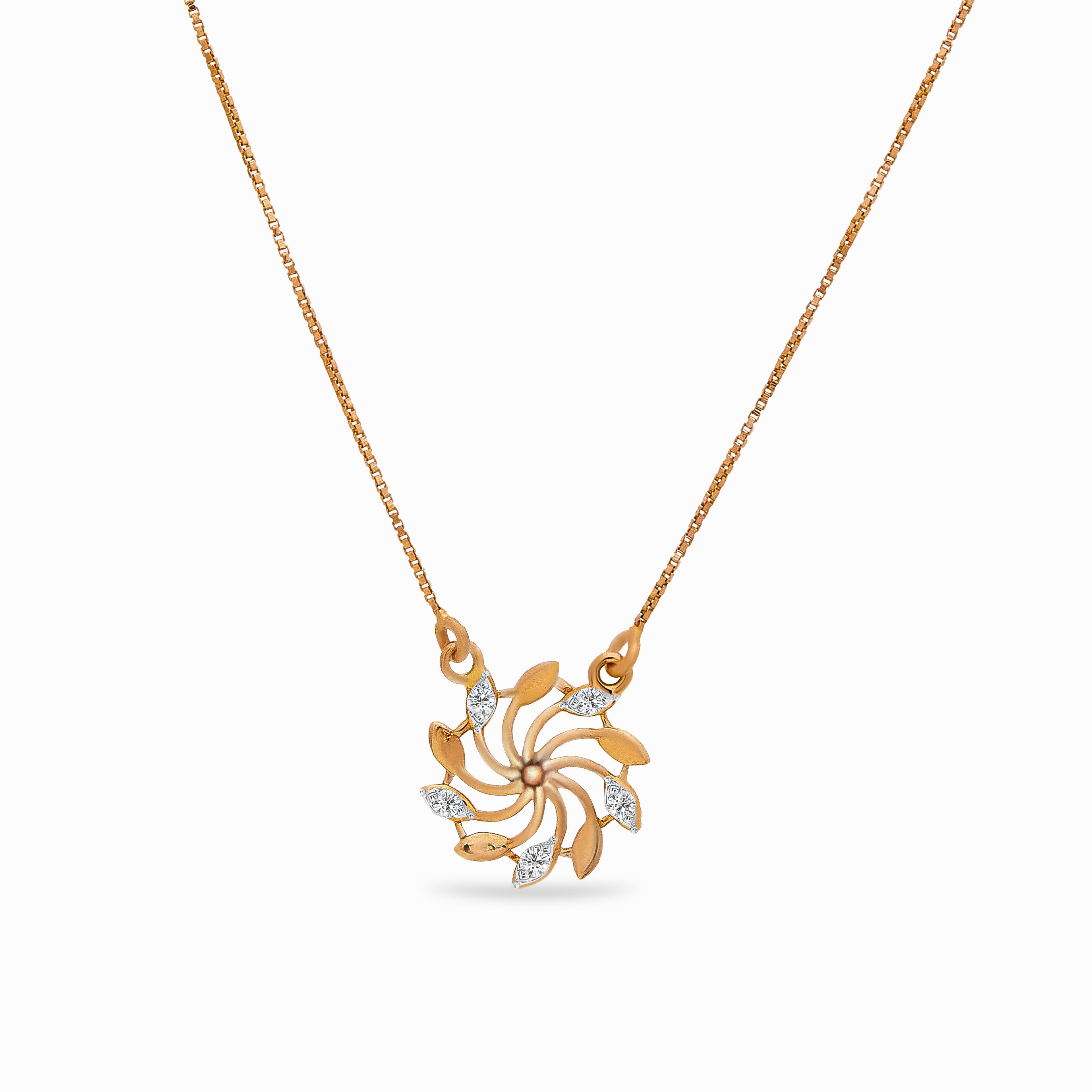Sun Bloom Diamond Necklace