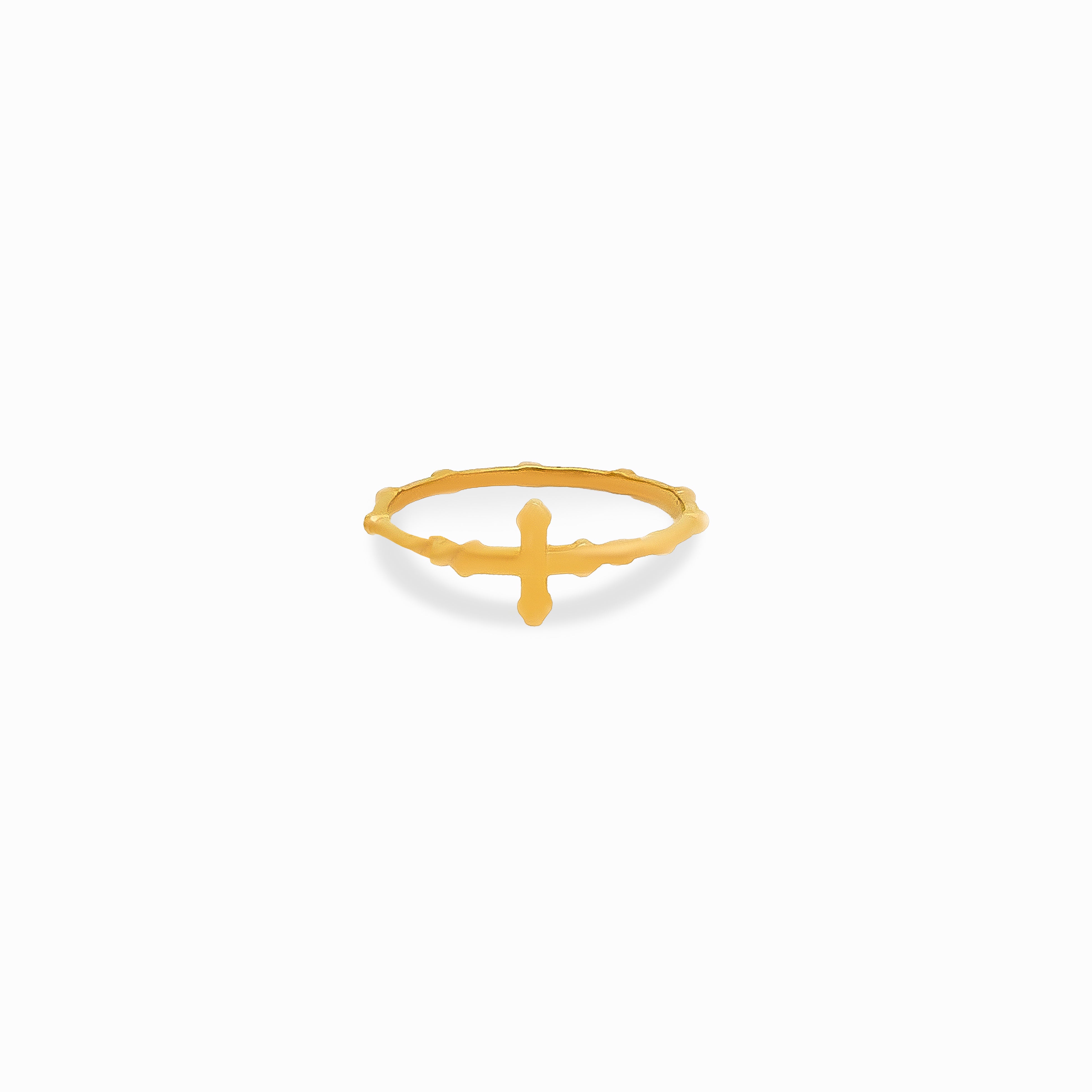 Cross Gold Ring