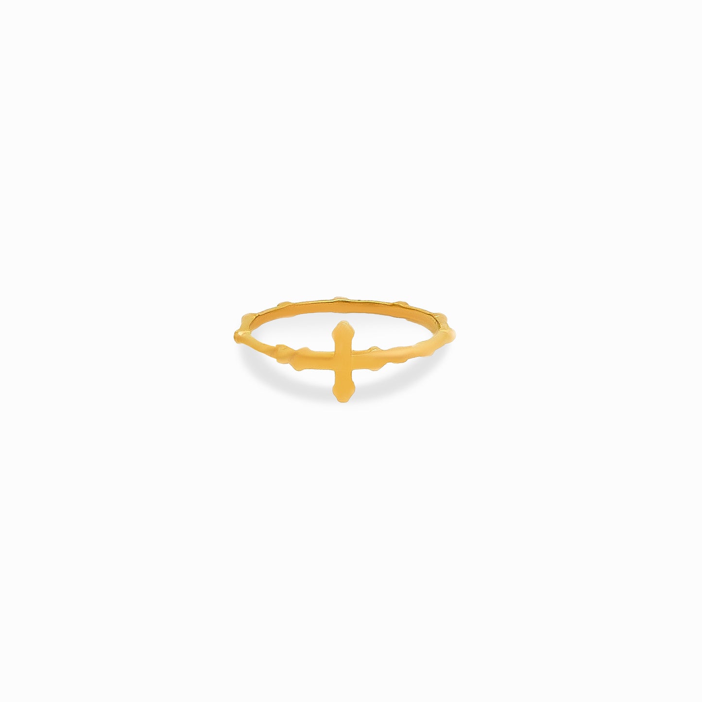 Cross Gold Ring