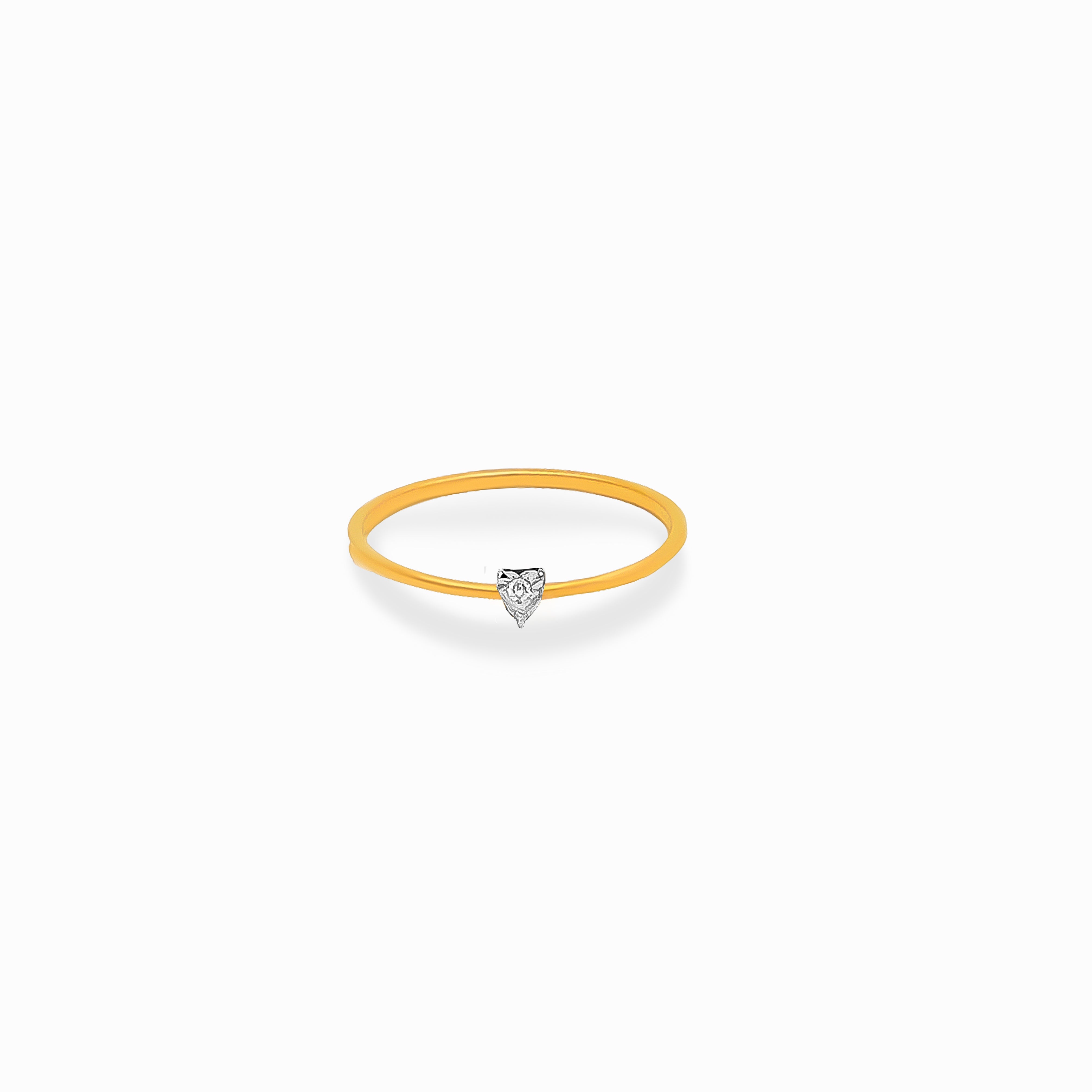 Mini Heart Diamond Ring