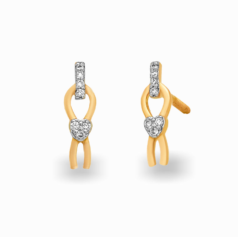 Luma Diamond Drop Studs