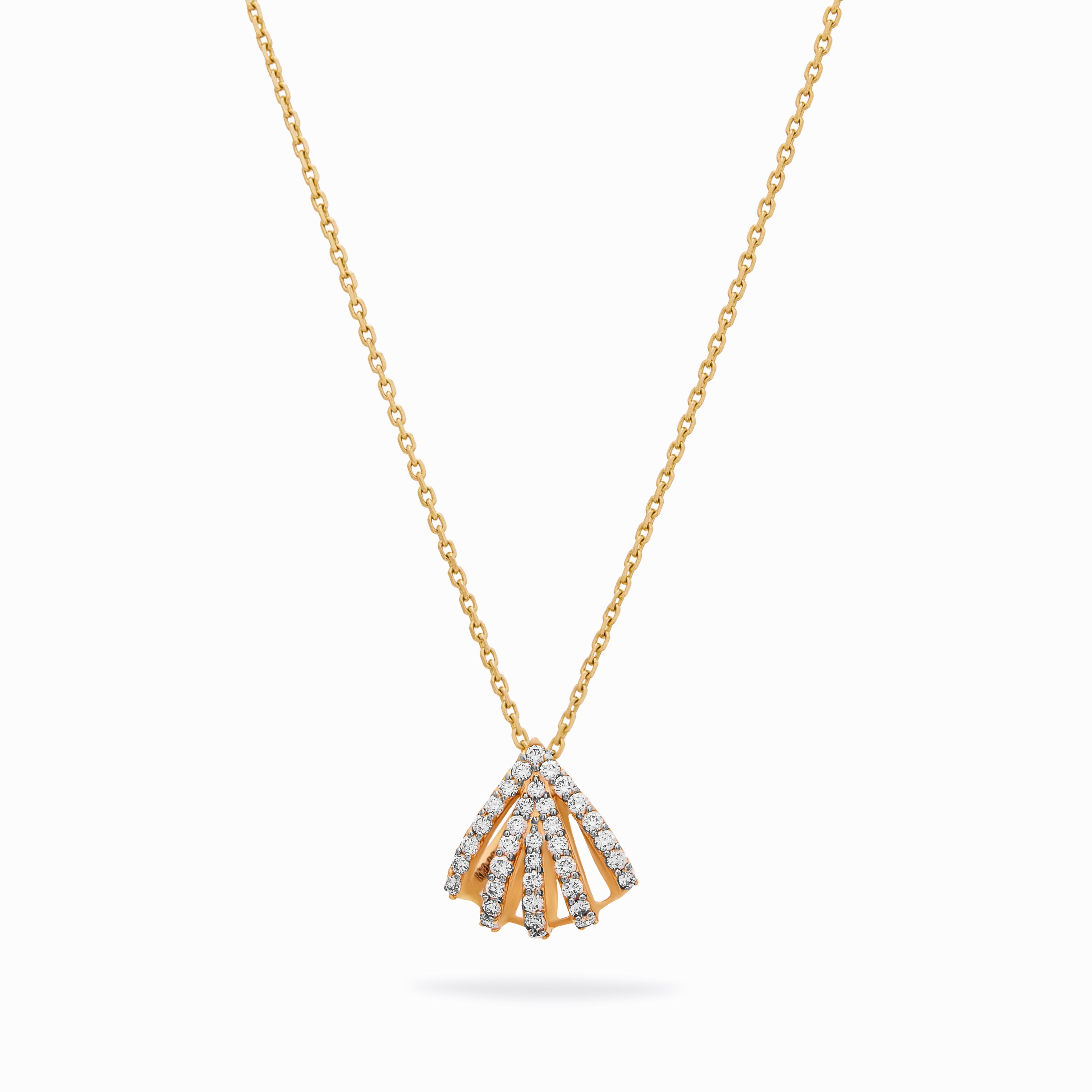 Ray Line Diamond Necklace