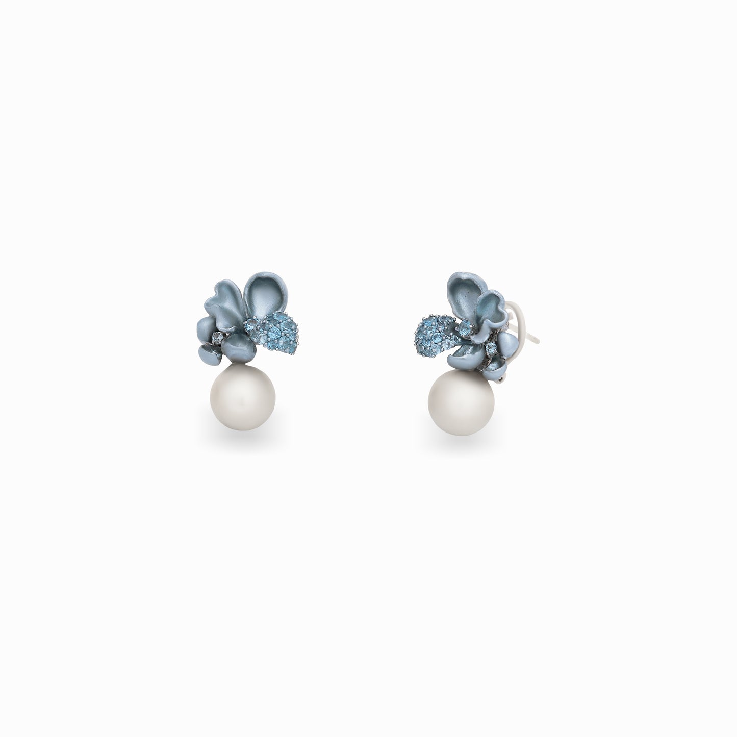 Powder Blue Pearl Earrings