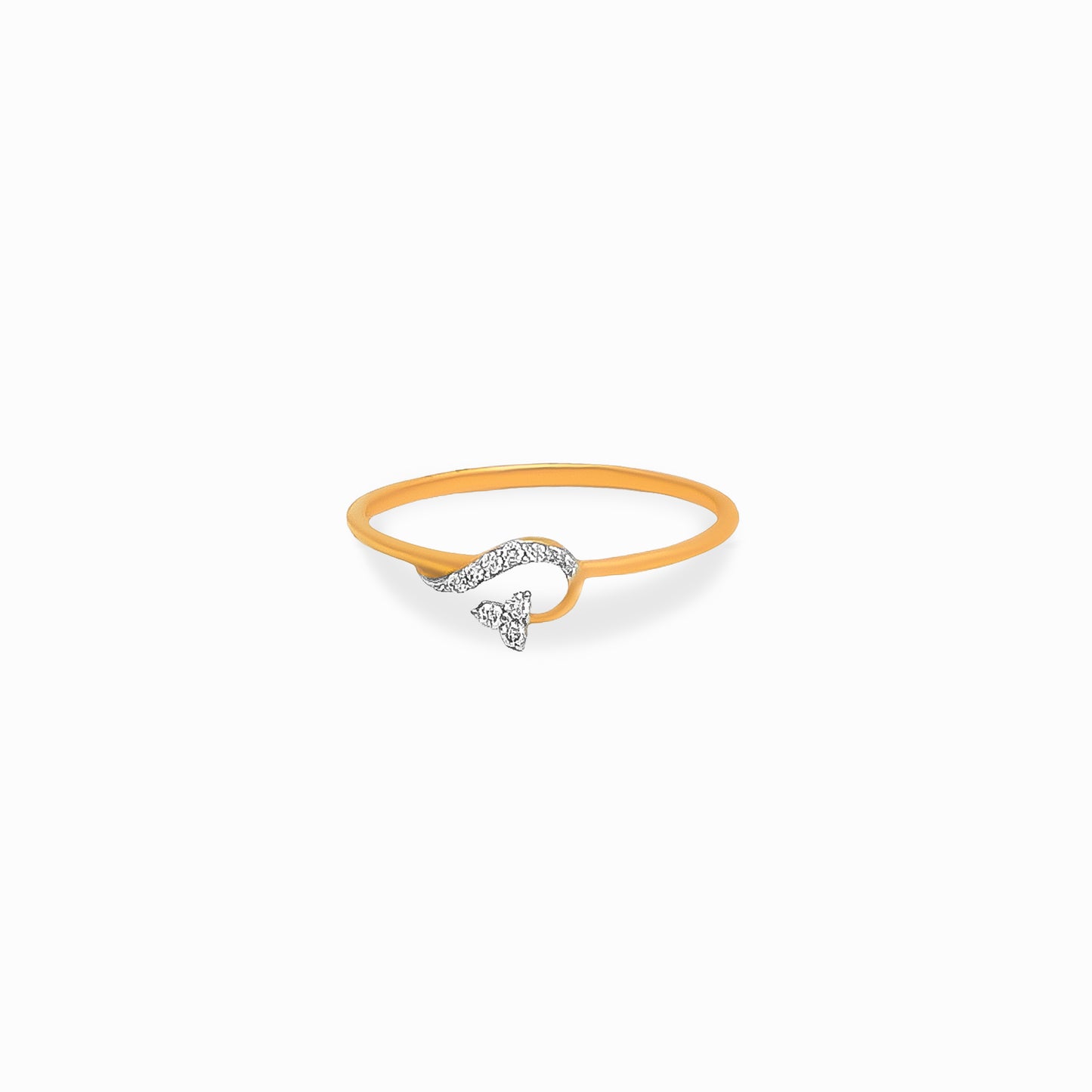 Open Wave Diamond Ring